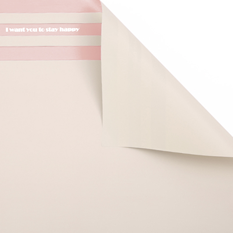 MYHC-22 Papier d'emballage de fleurs en film nacré horizontal à bord simple face 57 × 57 cm (± 2 cm)