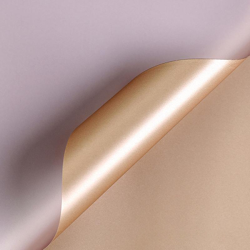 MYHC-32 Papier d'emballage de fleurs imperméable double face bicolore Pearl
