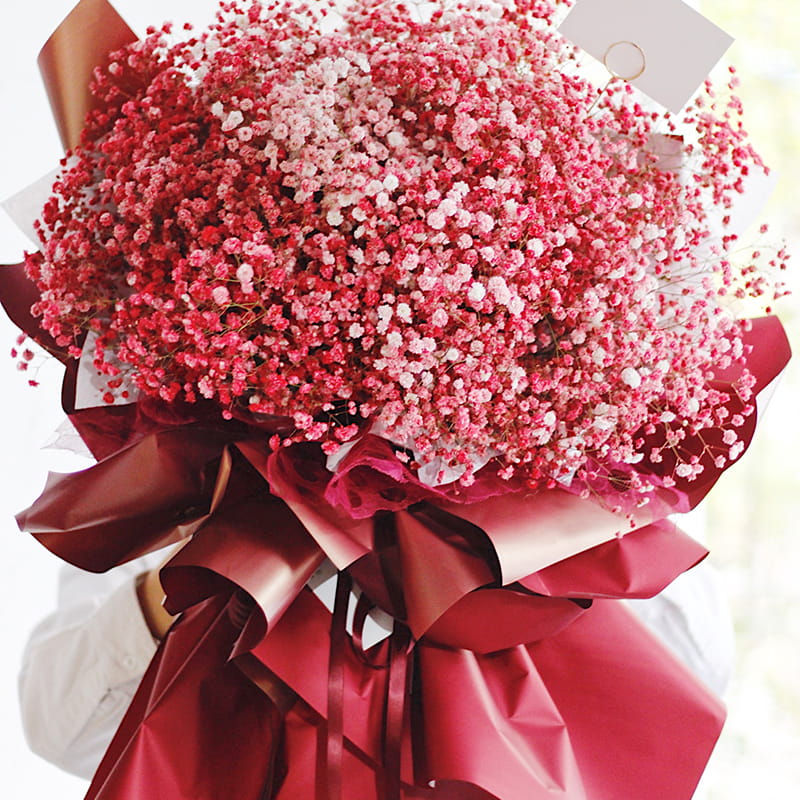 MYHC-36 Papier Cadeau BOPP Fleurs de couleur unie Fantasy Gold
