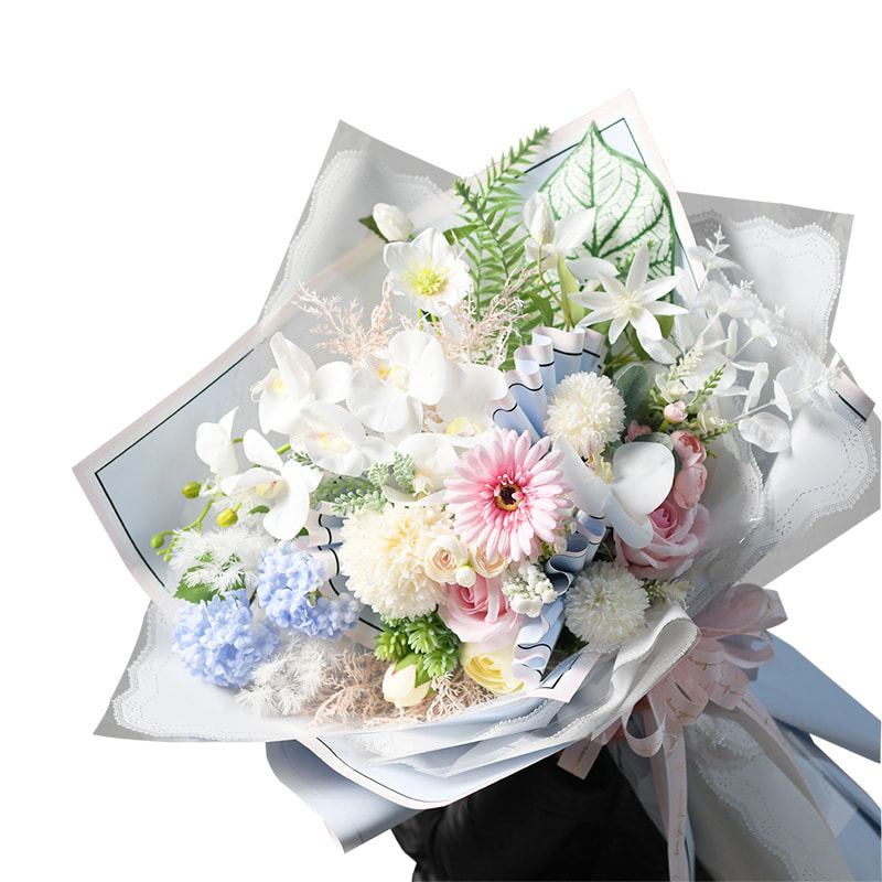 MYHC-39 Cadre photo à mémoire de forme 57 × 57 cm (± 2 cm) Papier d'emballage de fleurs imperméable