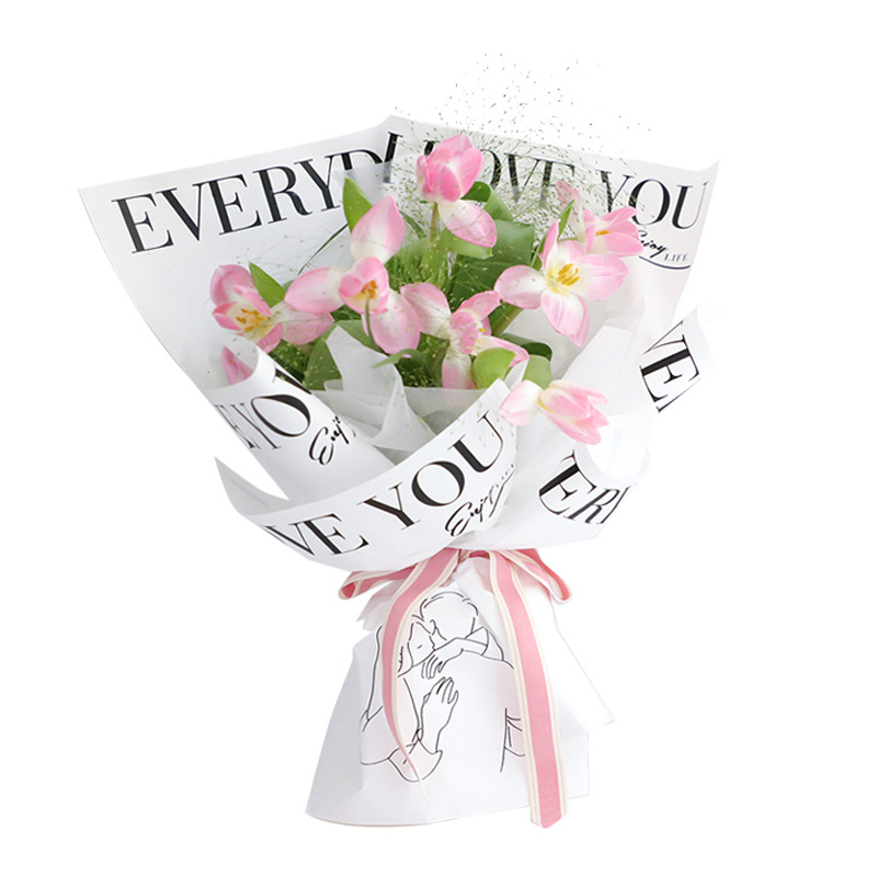 MYHC-40 Papier d'emballage à motif de fleurs en coton monochrome Jane Eyre Hug