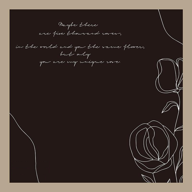 MYHC-42 Papier d'emballage de fleurs en coton à bordure contrastée de style simple