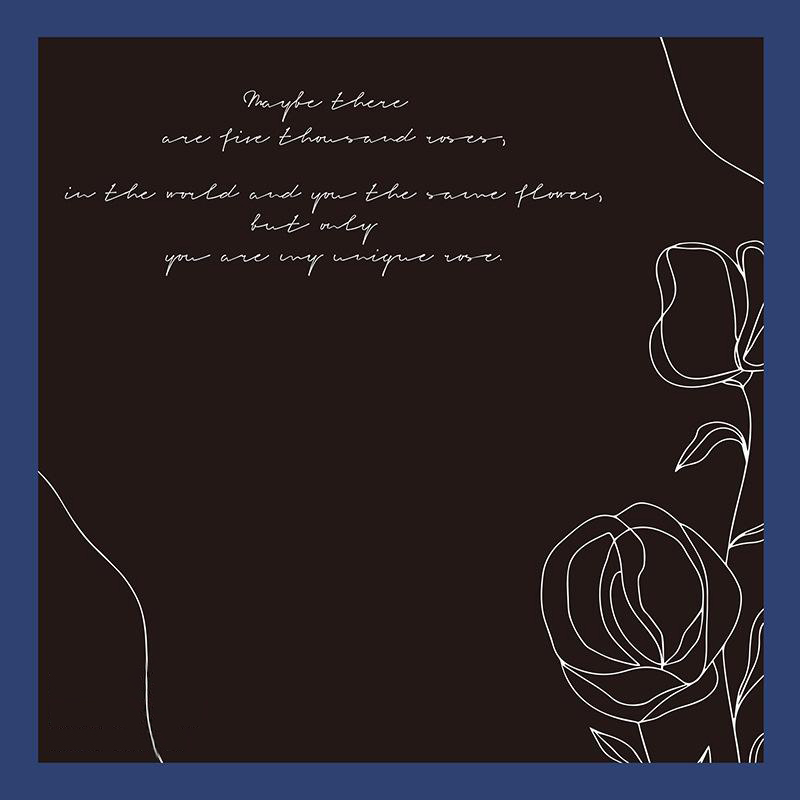 MYHC-42 Papier d'emballage de fleurs en coton à bordure contrastée de style simple