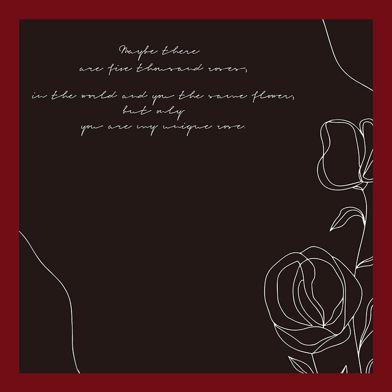 MYHC-42 Papier d'emballage de fleurs en coton à bordure contrastée de style simple