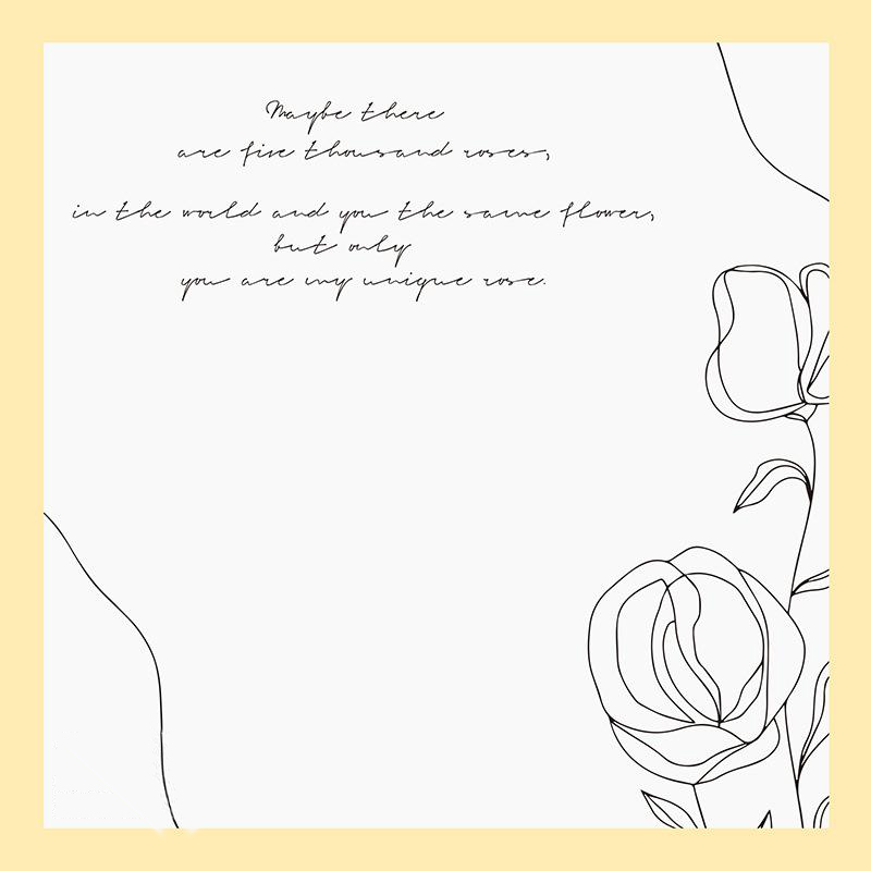 MYHC-42 Papier d'emballage de fleurs en coton à bordure contrastée de style simple