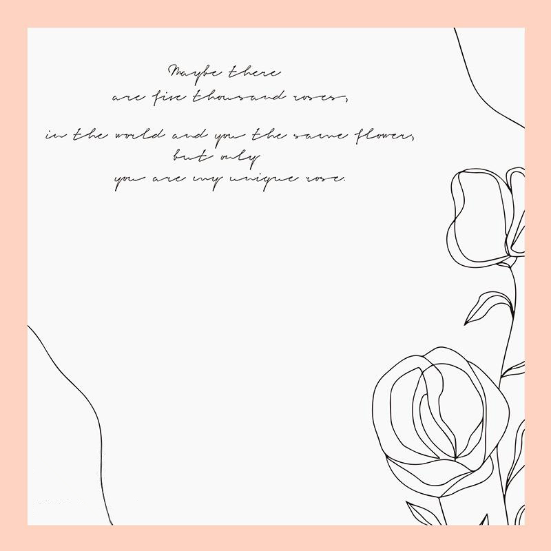 MYHC-42 Papier d'emballage de fleurs en coton à bordure contrastée de style simple