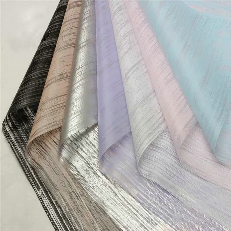 Papier d'emballage de fleurs mat translucide en forme de soie MYHC-51