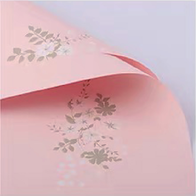 Film d'emballage de fleurs mat simple de couleur claire MYHC-55
