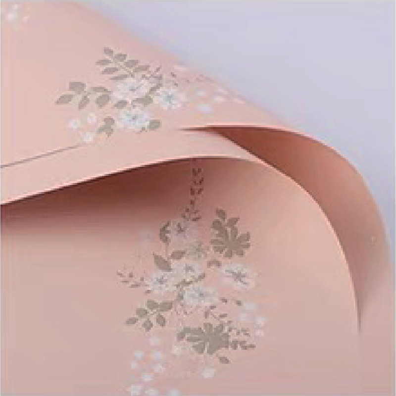Film d'emballage de fleurs mat simple de couleur claire MYHC-55