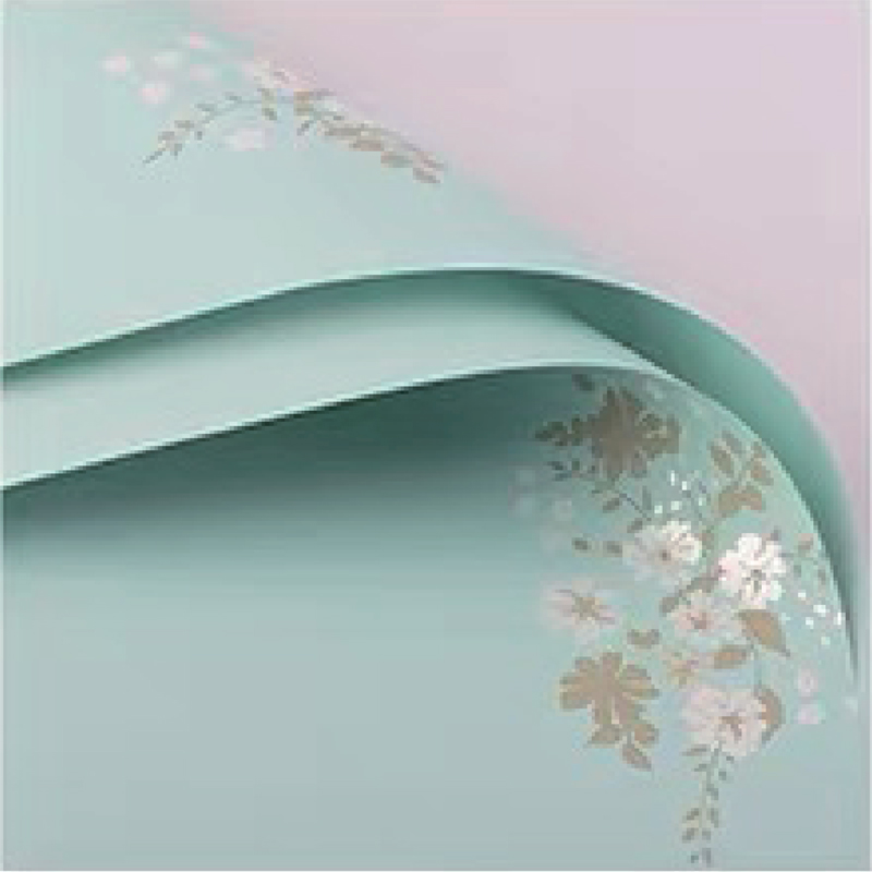 Film d'emballage de fleurs mat simple de couleur claire MYHC-55