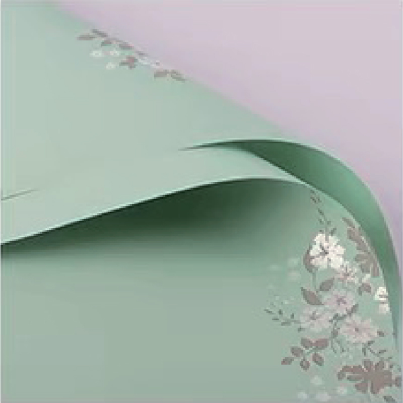 Film d'emballage de fleurs mat simple de couleur claire MYHC-55