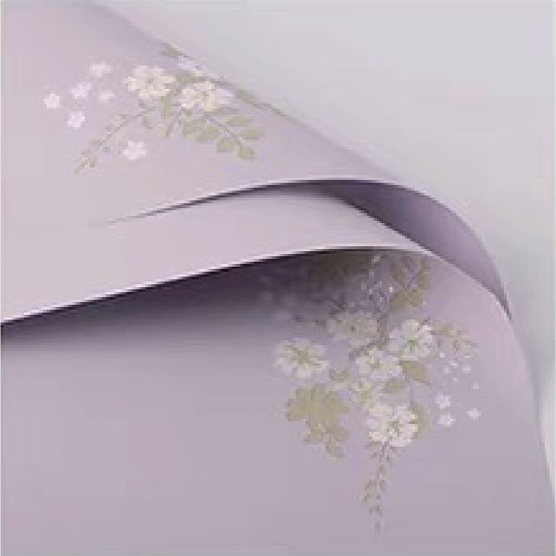 Film d'emballage de fleurs mat simple de couleur claire MYHC-55