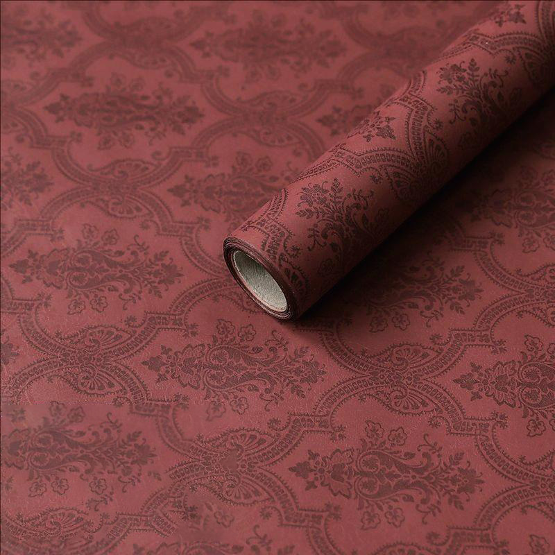 MYHC-56 Papier d'emballage de fleurs en coton monochrome à imprimé en relief