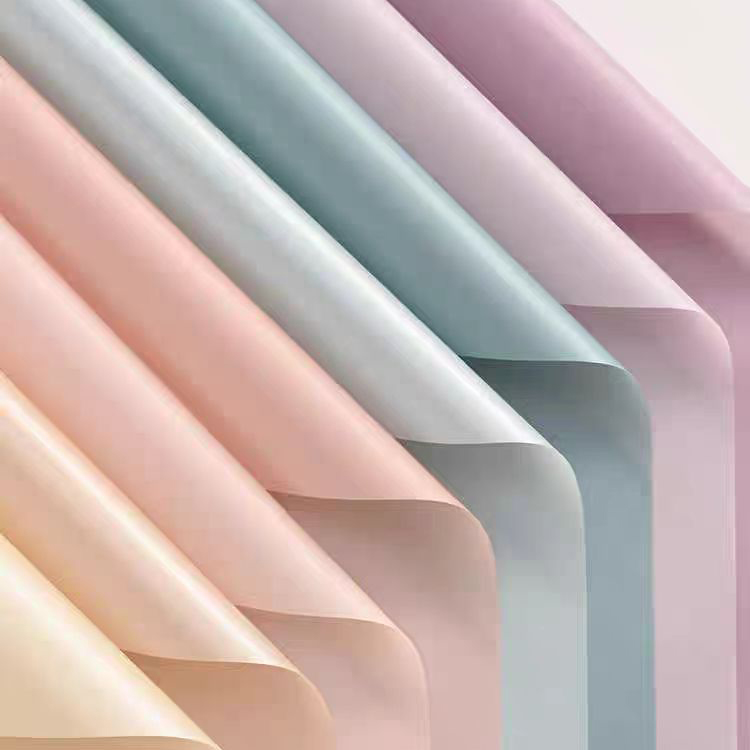 MYHC-59 Yunjin Film pour matelas Film d'emballage de fleurs de couleur unie