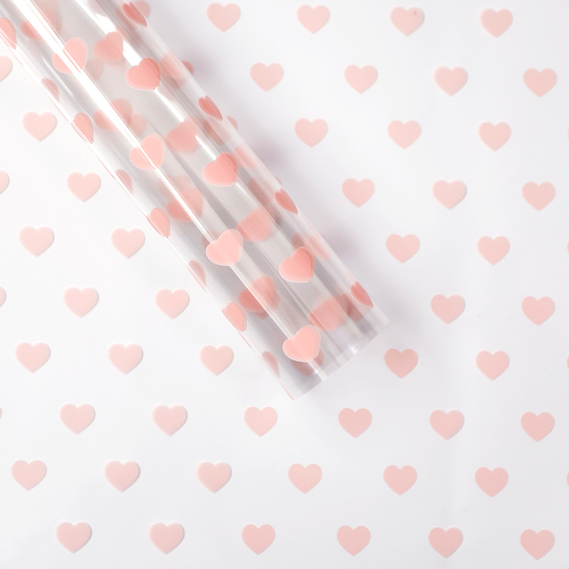 MYHC-62 Even Love Décoration OPP Papier d'emballage de fleurs transparent