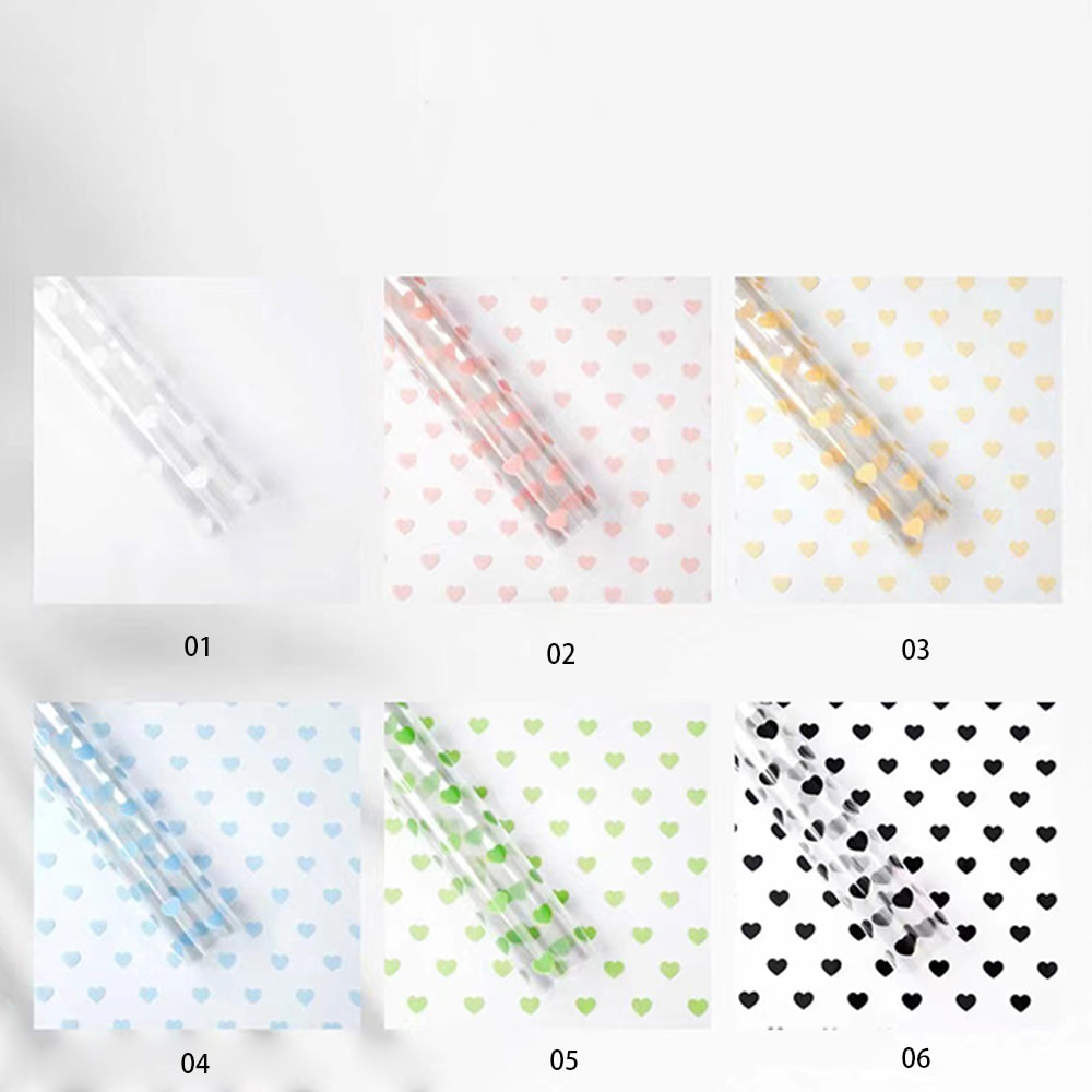 MYHC-62 Even Love Décoration OPP Papier d'emballage de fleurs transparent