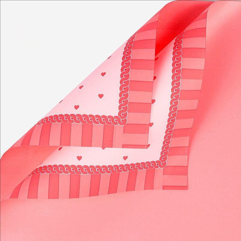 Film d'emballage de fleurs en plastique de couleur vive pour robe de princesse MYHC-65