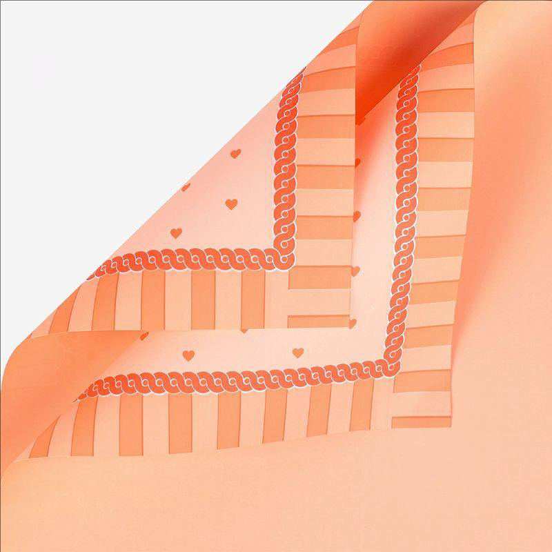Film d'emballage de fleurs en plastique de couleur vive pour robe de princesse MYHC-65