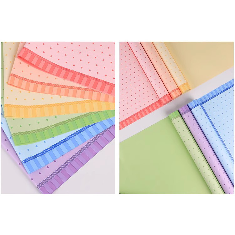 Film d'emballage de fleurs en plastique de couleur vive pour robe de princesse MYHC-65