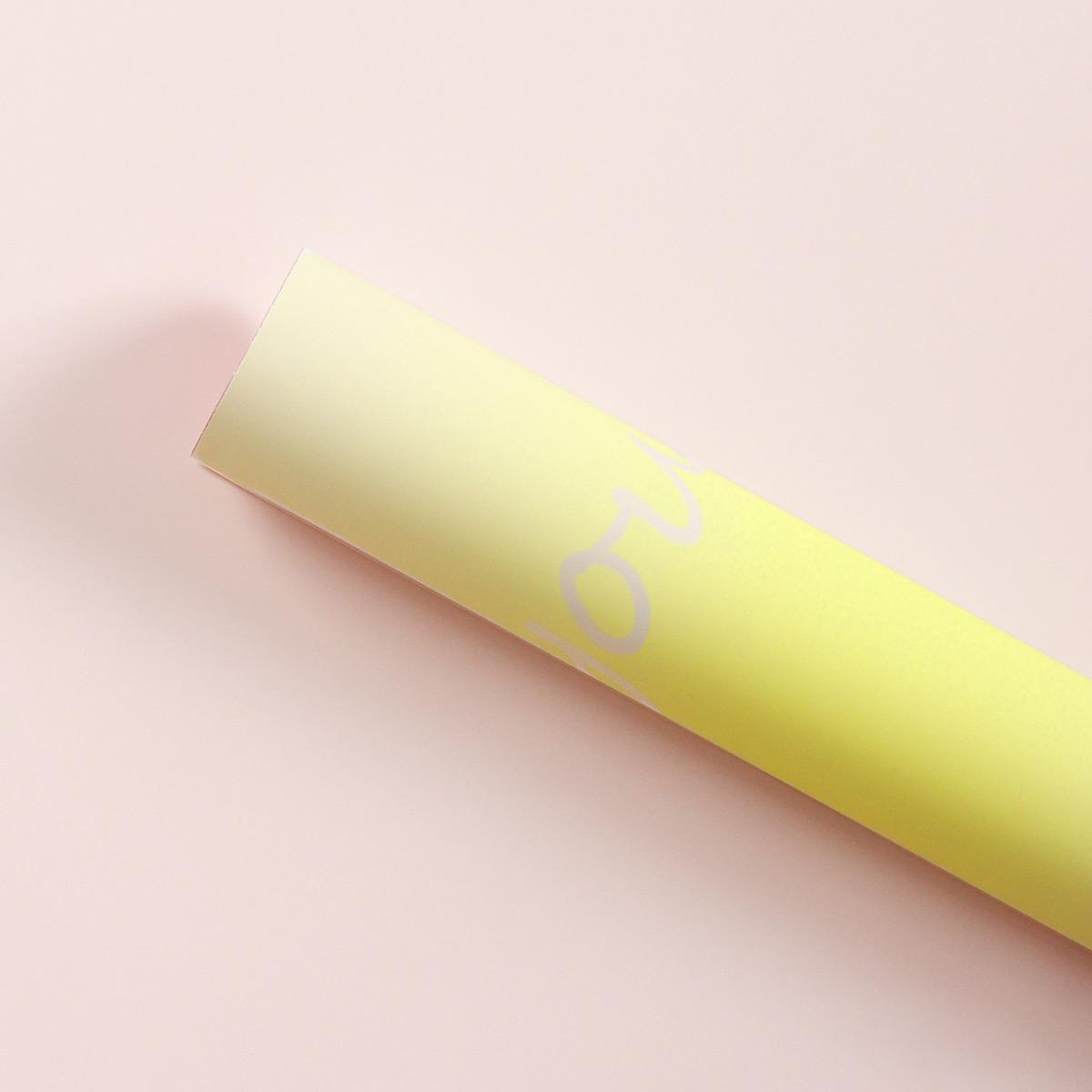 MYHC-66 Papier d'emballage de fleurs imperméable à l'eau de couleur dégradé de macaron