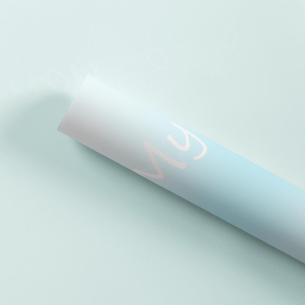 MYHC-66 Papier d'emballage de fleurs imperméable à l'eau de couleur dégradé de macaron