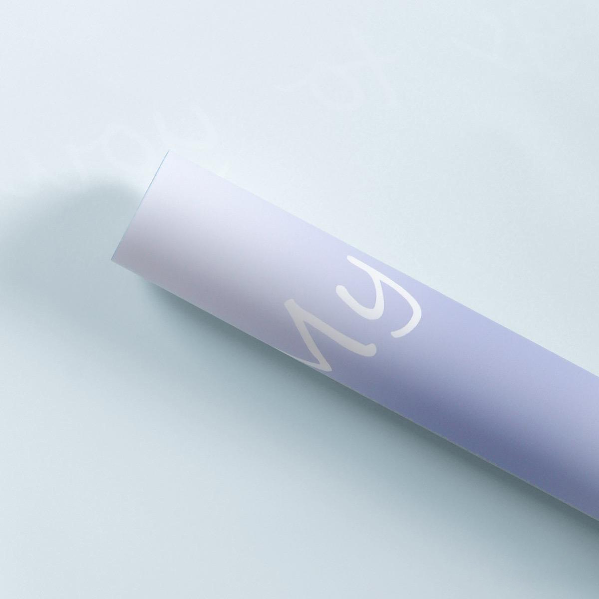 MYHC-66 Papier d'emballage de fleurs imperméable à l'eau de couleur dégradé de macaron