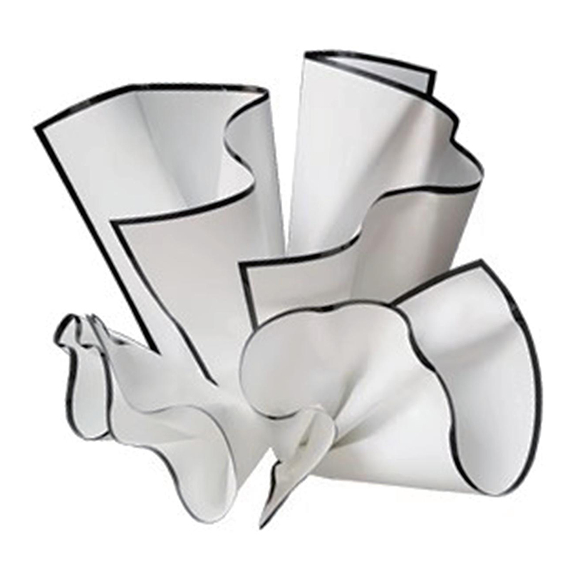 MYHC-69 Papier d'emballage de fleurs imperméable noir et blanc Noble Matting Film (BOPP)