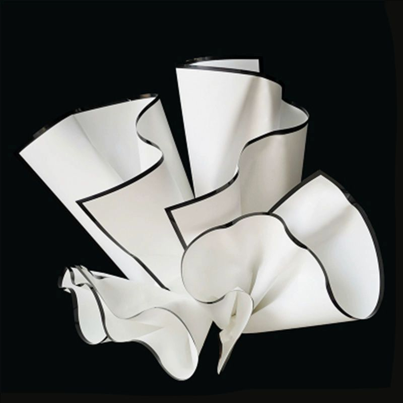 MYHC-69 Papier d'emballage de fleurs imperméable noir et blanc Noble Matting Film (BOPP)