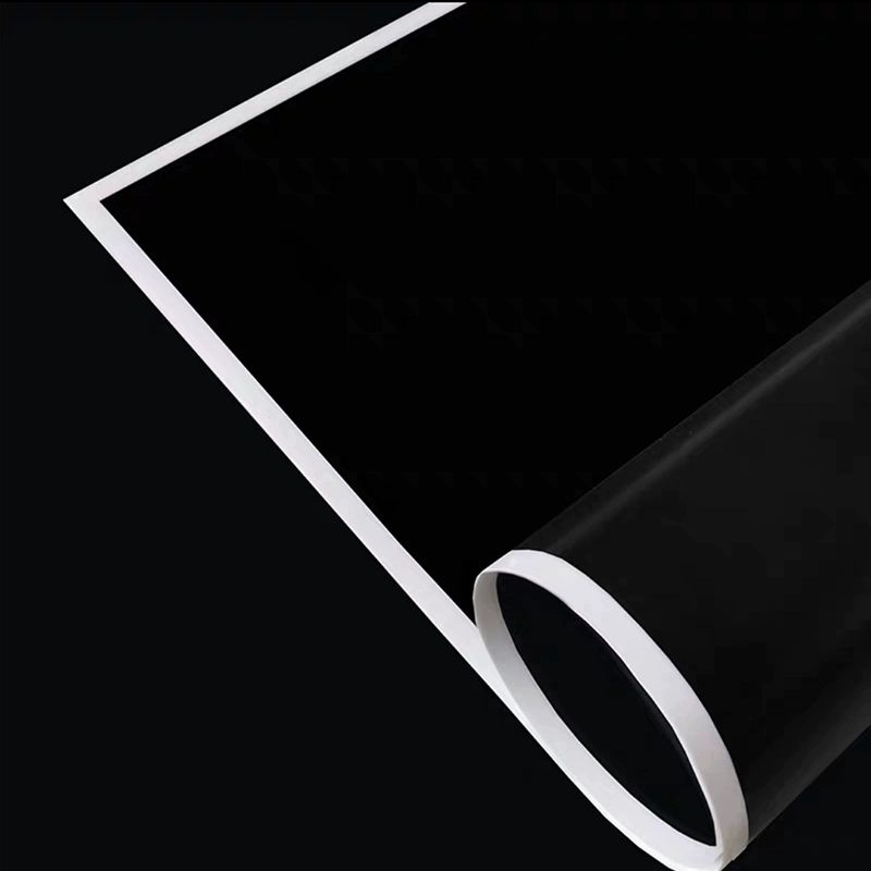 MYHC-69 Papier d'emballage de fleurs imperméable noir et blanc Noble Matting Film (BOPP)