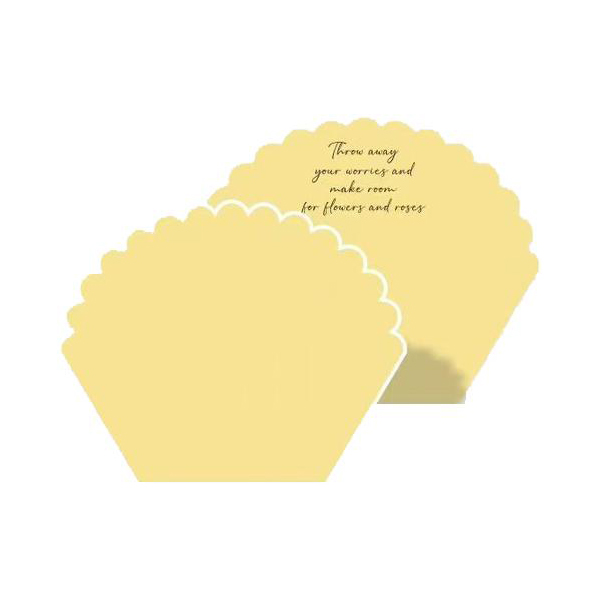 MYHC-71 Papier d'emballage monochrome en forme de pétale de fleur en coton
