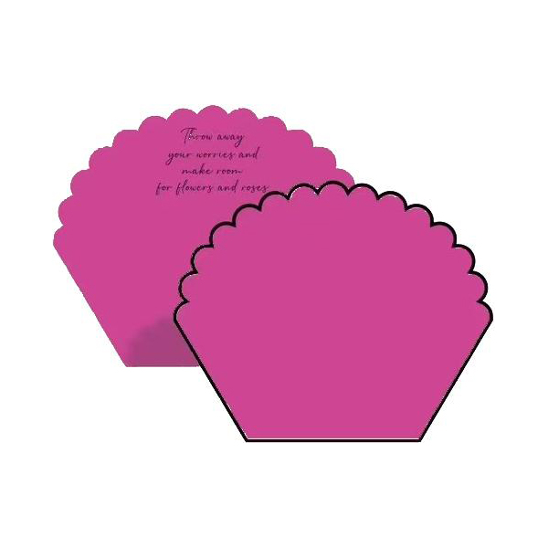 MYHC-71 Papier d'emballage monochrome en forme de pétale de fleur en coton