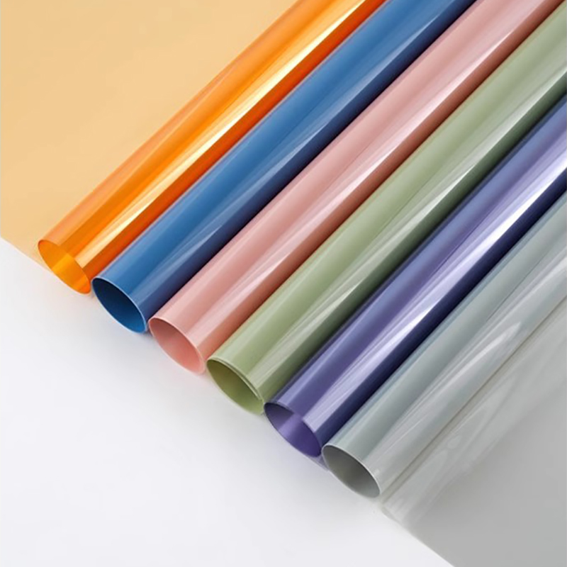 MYHC-74 Jelly Film OPP4.7 Papier d'emballage de fleurs transparent en soie