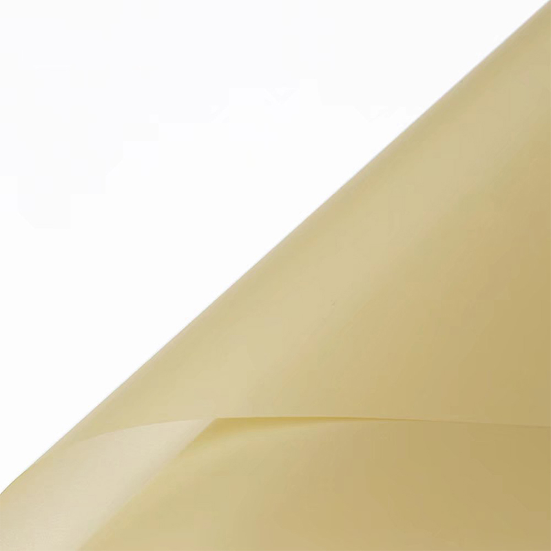 Papier d'emballage de fleurs translucides de couleur unie mate