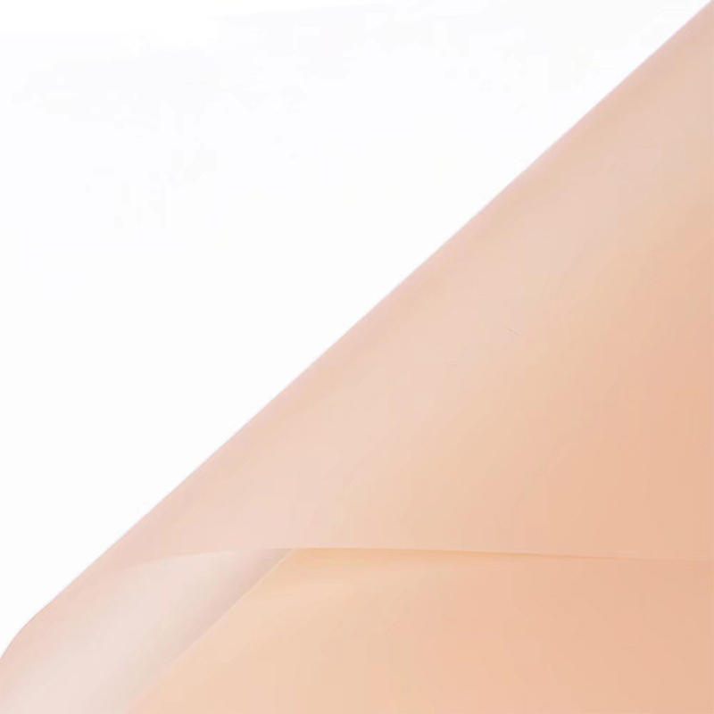 Papier d'emballage de fleurs translucides de couleur unie mate
