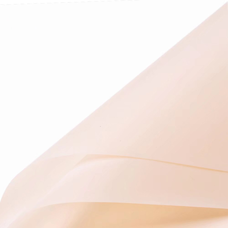 Papier d'emballage de fleurs translucides de couleur unie mate
