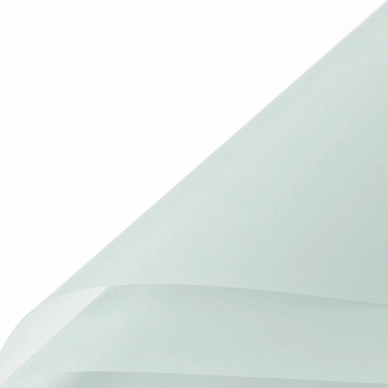 Papier d'emballage de fleurs translucides de couleur unie mate