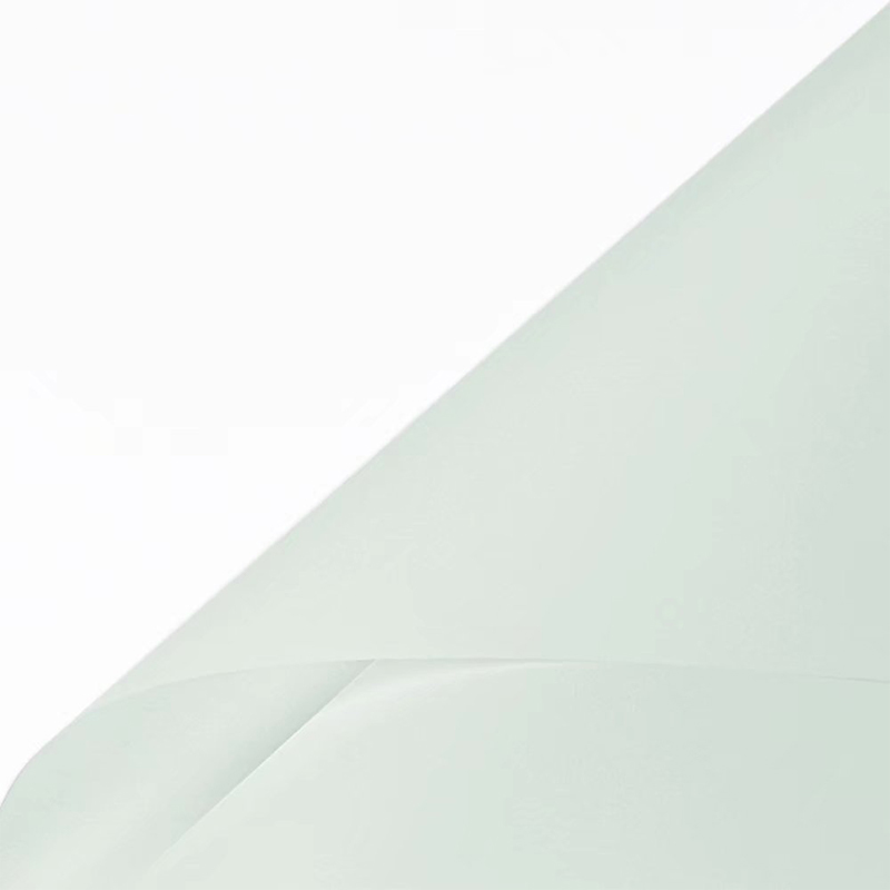 Papier d'emballage de fleurs translucides de couleur unie mate