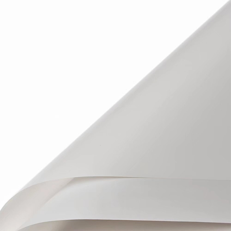 Papier d'emballage de fleurs translucides de couleur unie mate
