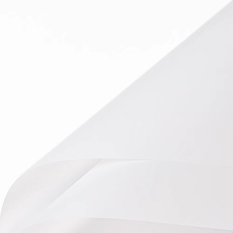 Papier d'emballage de fleurs translucides de couleur unie mate