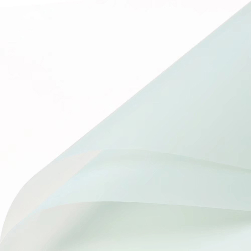 Papier d'emballage de fleurs translucides de couleur unie mate