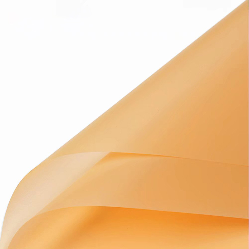 Papier d'emballage de fleurs translucides de couleur unie mate