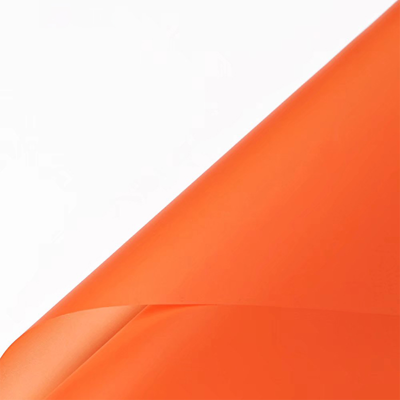 Papier d'emballage de fleurs translucides de couleur unie mate