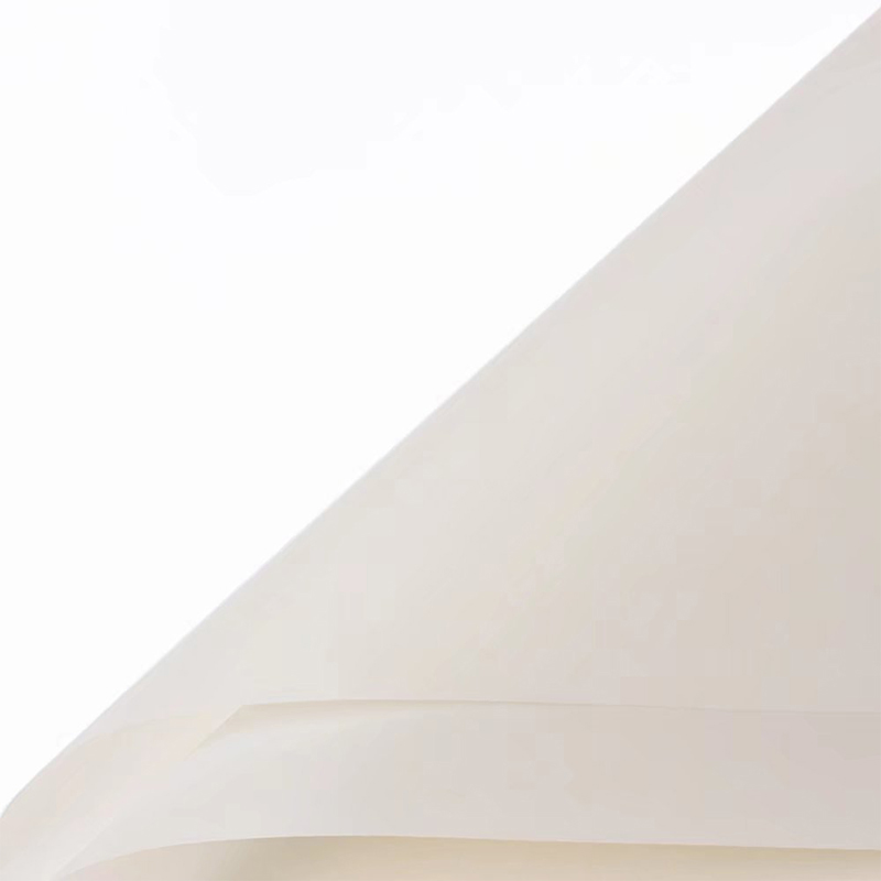 Papier d'emballage de fleurs translucides de couleur unie mate
