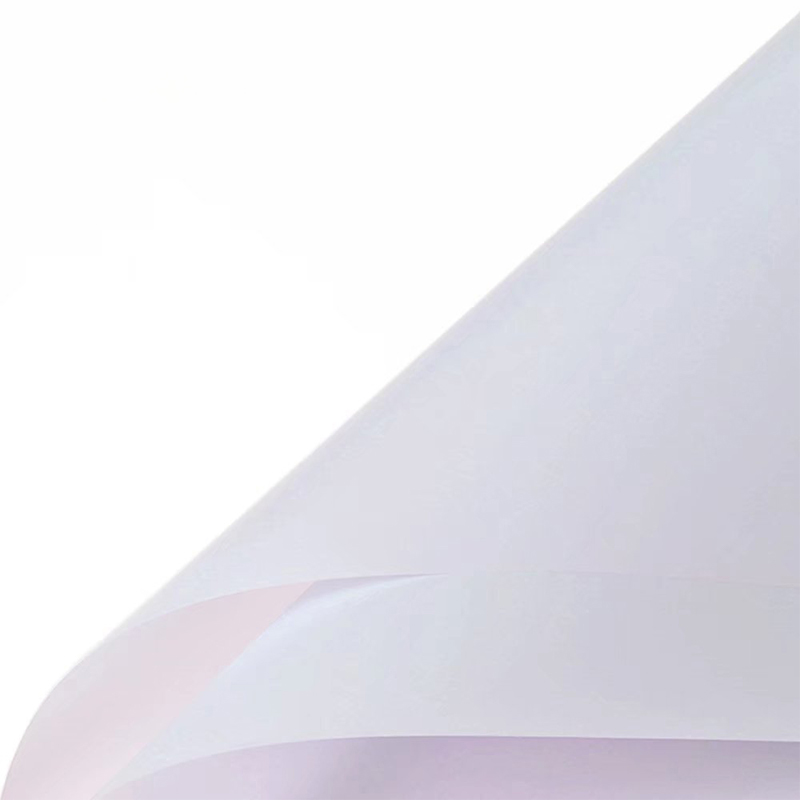 Papier d'emballage de fleurs translucides de couleur unie mate