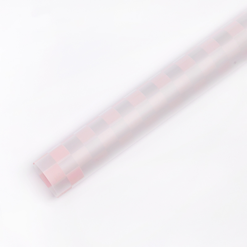Papier d'emballage pour bouquet à carreaux multicolores