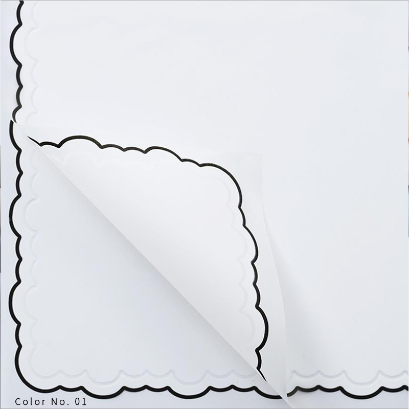 Papier d'emballage de fleurs en film de gelée de pétales