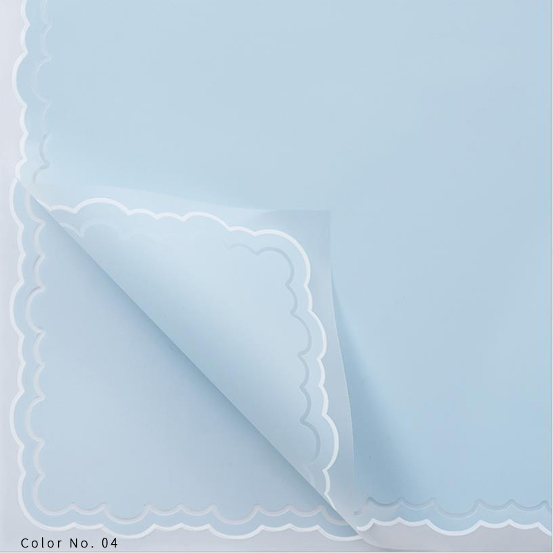 Papier d'emballage de fleurs en film de gelée de pétales
