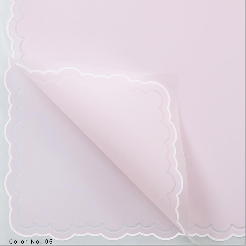 Papier d'emballage de fleurs en film de gelée de pétales