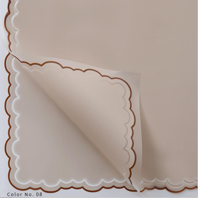 Papier d'emballage de fleurs en film de gelée de pétales