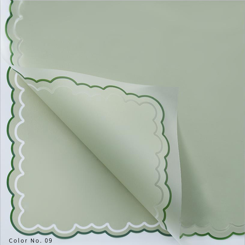 Papier d'emballage de fleurs en film de gelée de pétales